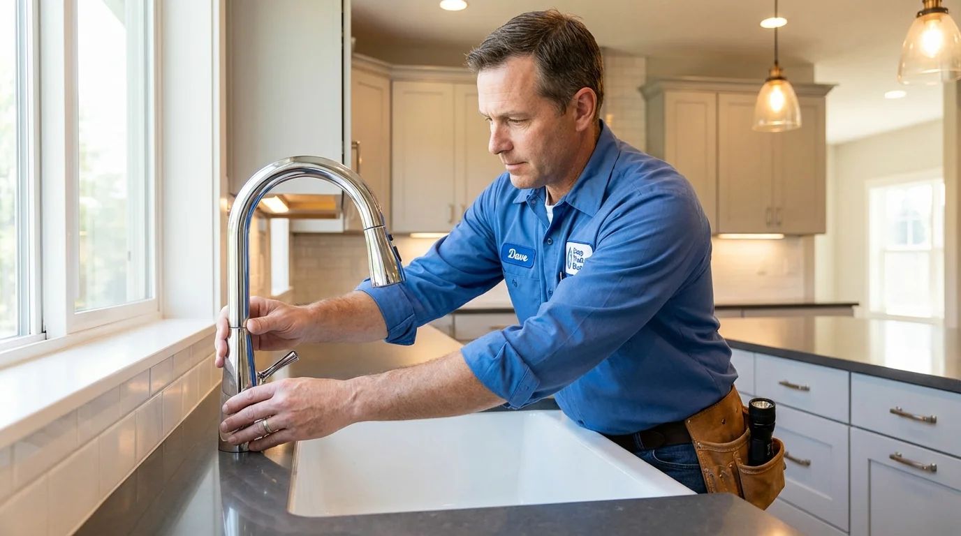 Kitchen faucet installation by Johns Plumbing LLC in Hazen